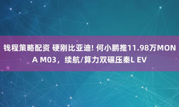 钱程策略配资 硬刚比亚迪! 何小鹏推11.98万MONA M03，续航/算力双碾压秦L EV